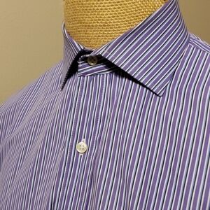 Polo Ralph Lauren regent purple blue stripe shirt